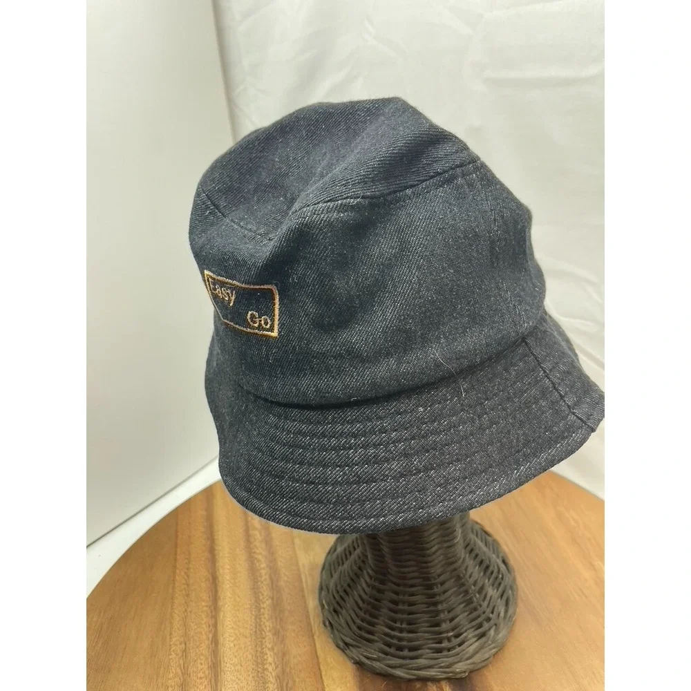 Bucket Hat Denim Easy Come Easy Go Boonie Visor Hunting Fishing Outdoor 6 3/4 54
